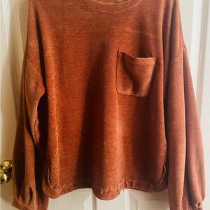 New In boutique soft long sleeve bell sleeve top